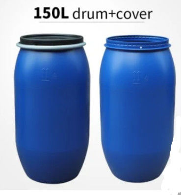 鉄のたがが付いているHDPE 150Lのプラスチック化学容器はカスタマイズした