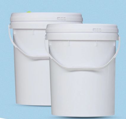 円柱白いプラスチック バケツの5ガロンのペンキをバケツでくむHDPEを食品等級
