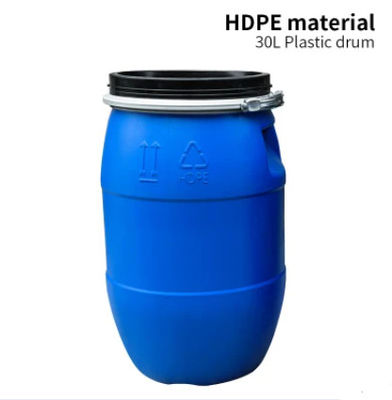 化学HDPEのプラスティック容器30Lの重く青いプラスチック ドラム円形