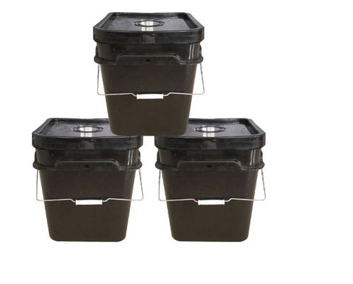 円柱プラスチック ペンキのバケツのHDPEは20リットルのバケツの習慣ISO9001を印刷した