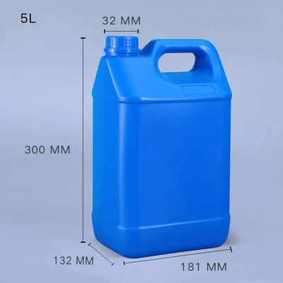 5Lプラスチック ジェリーの缶はハンドルによって5リットルのHDPEジェリーをできる囲んだ