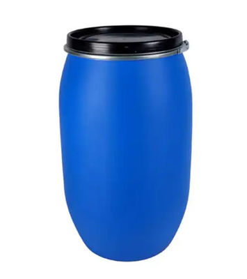 60リットルのHDPEの開いた上の青いプラスチック ドラム鉄の鐙がねのバレル