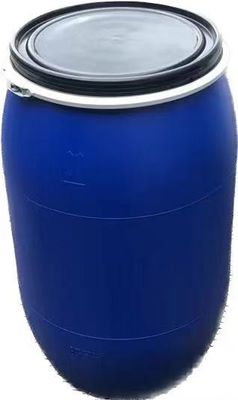 200L 青いプラスチック桶ドラム 化学物料の貯蔵用のハンドルと鋼のフック
