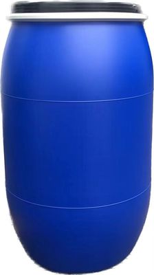 200L 青いプラスチック桶ドラム 化学物料の貯蔵用のハンドルと鋼のフック
