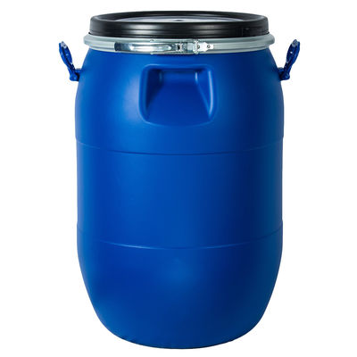 60リットルのHDPEオープントップブループラスチックドラム