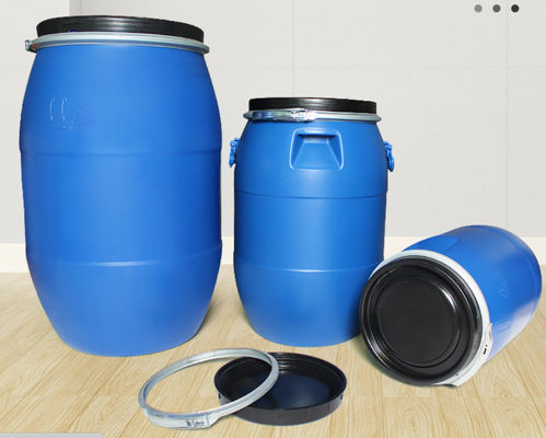 125L フランジ プラスチック 原料 樽 鉄輪 化学 樽 開口